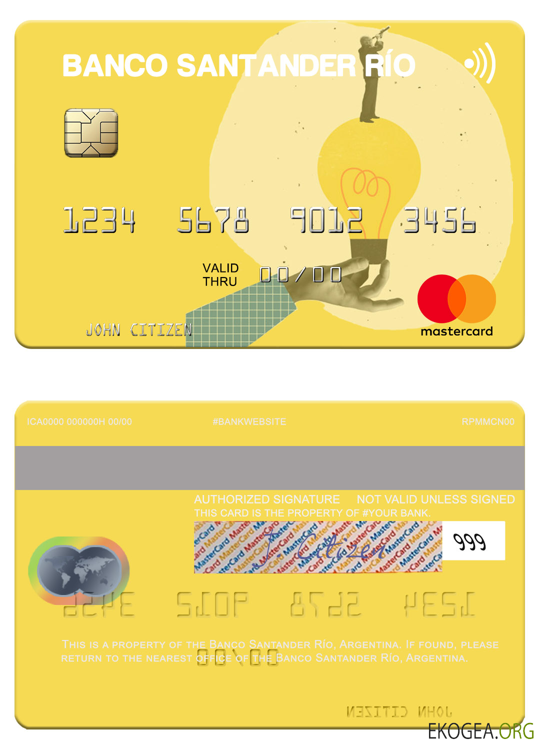 Argentine Banco Santander Río mastercard